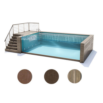 Διαφανής Custom Glass Wall Prefab πισίνα για πίσω κήπο Μονουλικές κατασκευαστές πισίνων