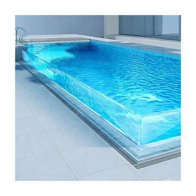 Υπηρεσία κοπής Aupool Διαφανές γυάλινο ορεινό σπίτι πισίνα για την αυλή του ξενοδοχείου