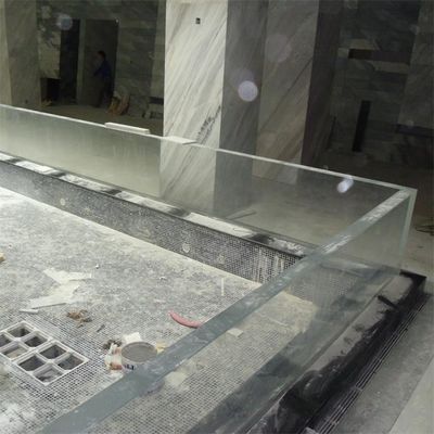 Εκπαίδευση εγκατάστασης ακρυλικών παραθύρων με προσαρμοσμένο μέγεθος για κατοικημένη υποβρύχια πισίνα