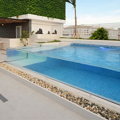 30-300mm πάχος Διαφανής ακρυλική πισίνα Aupool Custom Size για οικογενειακή διασκέδαση