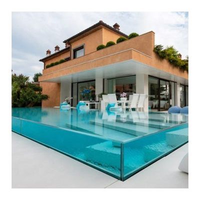 100% καθαρό πρώτο υλικό Lucite PMMA AUPOOL Γυαλί πισίνας με ακρυλικό πάνελ