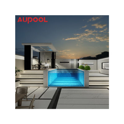 AUPOOL 2000L Σειρά Στερεότυπος Εκπαιδευτής Αντίστροφης ρεύματος Μακροπλευρή Διαφανής πισίνα