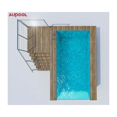 Ακρυλικό φύλλο Aupool Frame πισίνα με μαρμάρινο υλικό επιφάνειας με εμβόλιο νεφρίτη