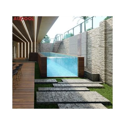 Ακρυλικό φύλλο Aupool Frame πισίνα με μαρμάρινο υλικό επιφάνειας με εμβόλιο νεφρίτη