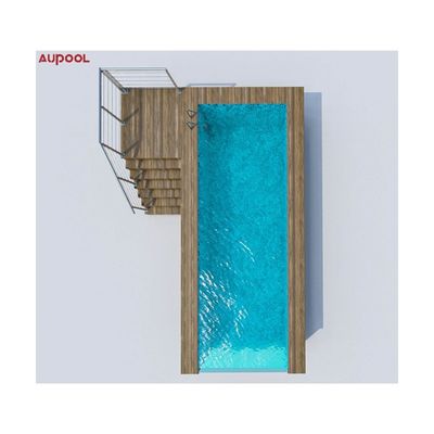 Ακρυλικό φύλλο Aupool Frame πισίνα με μαρμάρινο υλικό επιφάνειας με εμβόλιο νεφρίτη