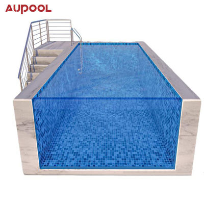 Ακρυλικό φύλλο Aupool Frame πισίνα με μαρμάρινο υλικό επιφάνειας με εμβόλιο νεφρίτη
