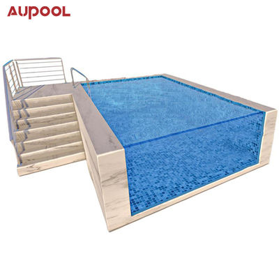 Ακρυλικό φύλλο Aupool Frame πισίνα με μαρμάρινο υλικό επιφάνειας με εμβόλιο νεφρίτη