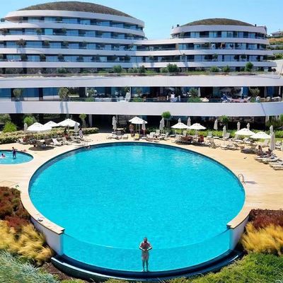 Εξωτερική δεξαμενή δεξαμενής ακρυλικής πάνω από το έδαφος με ακρυλικό παράθυρο πάχους 30 mm-950 mm