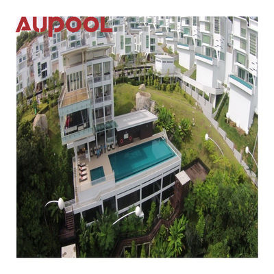 Ακρυλικό φύλλο Διαυγές χρώμα Υδροδρόμιο Spa Whirlpool Ατελείωτες πισίνες για εξωτερική δεξαμενή πισίνα