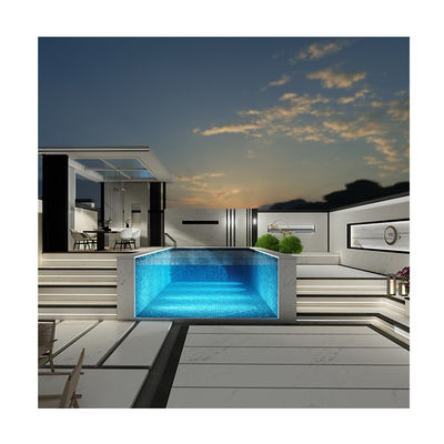 Εξωτερικό Super Clear Acrylic Panel Πίνακα παράθυρο πισίνα για πολυτελή βίλα πισίνα γυαλί