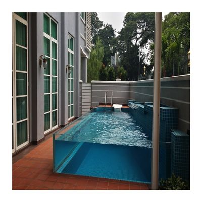 Ανεξίτηλη πισίνα γυαλί ίνες γυαλί Lap Pool Intex Κρυστάλλινη μπλε πολυεστέρα πισίνα