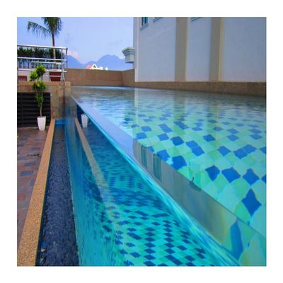 Ανεξίτηλη πισίνα γυαλί ίνες γυαλί Lap Pool Intex Κρυστάλλινη μπλε πολυεστέρα πισίνα