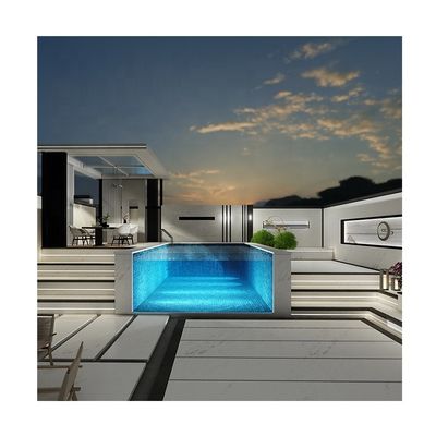 Πίνακες ακρυλικού υπεριώδους ακτινοβολίας υψηλής μετάδοσης φωτός 100 mm για εξατομικευμένες πισίνες