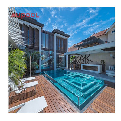100% εισαγόμενο Lucite PMMA Acrylic Shell Fiberglass Swim Spa για εξωτερική εσωτερική πισίνα