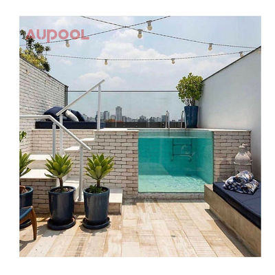 100% εισαγόμενο Lucite PMMA Acrylic Shell Fiberglass Swim Spa για εξωτερική εσωτερική πισίνα
