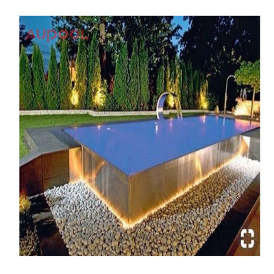 100% εισαγόμενο Lucite PMMA Acrylic Shell Fiberglass Swim Spa για εξωτερική εσωτερική πισίνα
