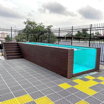 Εύκολη εγκατάσταση ατελείωτη δεξαμενή πισίνα Swim Spa με ακρυλικό υλικό παράθυρο PMMA Lucite