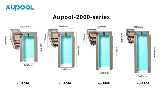 2080 Πάνω από το έδαφος Διαφανής ακρυλική γυάλινη γυαλίχτρα πισίνα με εύκολη εγκατάσταση