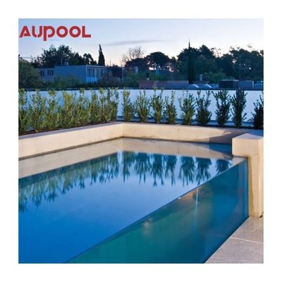 Ακρυλική πισίνα AUPOOL Κήπος Πυργική αυλή Ατελείωτο μακρύ κολύμπι Spa με κάλυψη και θέρμανση