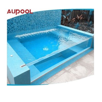 AUPOOL CE εγκεκριμένη μεγάλη εξωτερική πισίνα ακρυλικής PMMA με εξαρτήματα αντλίας αέρα