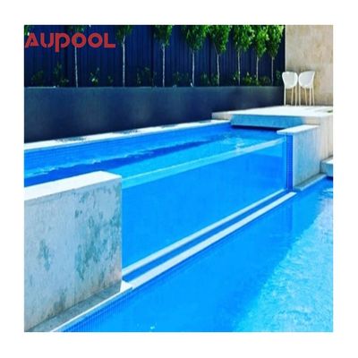 AUPOOL CE εγκεκριμένη μεγάλη εξωτερική πισίνα ακρυλικής PMMA με εξαρτήματα αντλίας αέρα