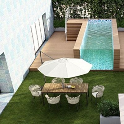 Resort Villa Hotel πισίνα με παράθυρο πισίνας Προσυσκευασμένη μοντελοποιημένη και πάχος 100 mm
