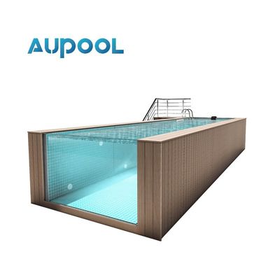 AUPOOL Ατελείωτη πίσω αυλή Αντίσταση γυμναστική πισίνα χωρίς κίτρινο χρώμα για 30 χρόνια