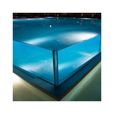 Σχεδιασμός υπαίθριας πισίνας με Aupool Suspended 90mm και 100mm παχύ ακρυλικό πάνελ