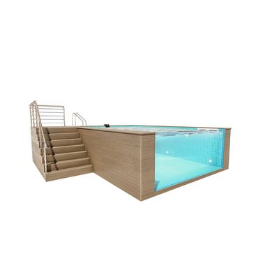 Εξωτερικό γυαλί Spa Πάνω από Γη πισίνες Διαφανές ακρυλικό φύλλο για την ευελιξία σχεδιασμού πισίνας
