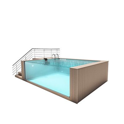 Εξωτερικό γυαλί Spa Πάνω από Γη πισίνες Διαφανές ακρυλικό φύλλο για την ευελιξία σχεδιασμού πισίνας