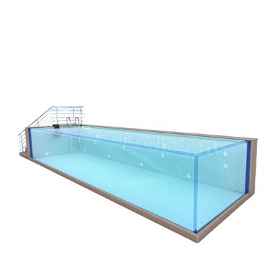 Ξενοδοχείο Backyard Fiberglass Infinity Pool με σχεδιασμό ακρυλικού γυαλιού και εξαιρετικά μεγάλο μέγεθος