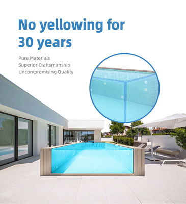 Ξενοδοχείο Backyard Fiberglass Infinity Pool με σχεδιασμό ακρυλικού γυαλιού και εξαιρετικά μεγάλο μέγεθος