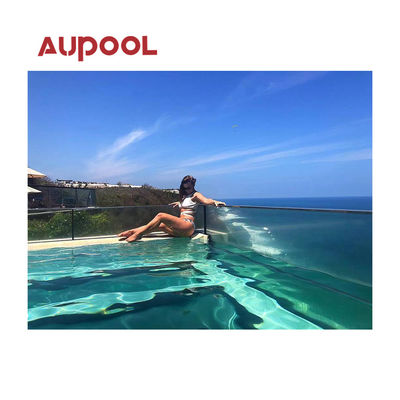 Υδραυλική πισίνα Ακρυλικό γυάλινο φύλλο Aupool 50Mm κυλίνδρος σήραγγας για το κήπο του εξορύγματος