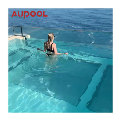 Υδραυλική πισίνα Ακρυλικό γυάλινο φύλλο Aupool 50Mm κυλίνδρος σήραγγας για το κήπο του εξορύγματος