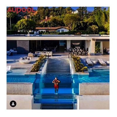 Σύγχρονο σχεδιασμό 8 μέτρα Jets Surfing Μασάζ σώματος Swim Spa με ατελείωτα ακρυλικά πάνελ