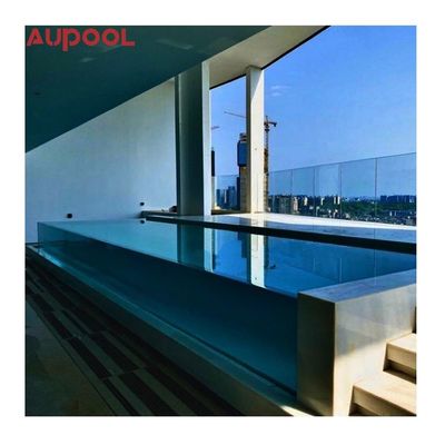 Σύγχρονο σχεδιασμό 8 μέτρα Jets Surfing Μασάζ σώματος Swim Spa με ατελείωτα ακρυλικά πάνελ