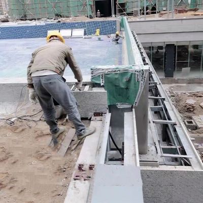 80MM παχύ διαυγές ακρυλικό τοίχος πισίνας Προσαρμοσμένο μέγεθος Διαφανές γυάλινο πάνελ