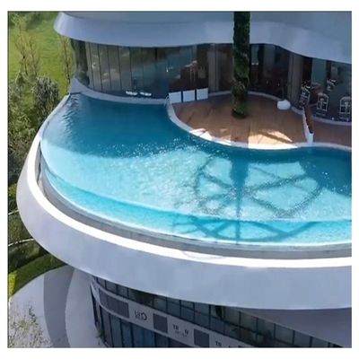 AUPOOL Ακρυλική υλικό από υαλοπίνακα πισίνα με σπα μασάζ και ακρυλικό παράθυρο