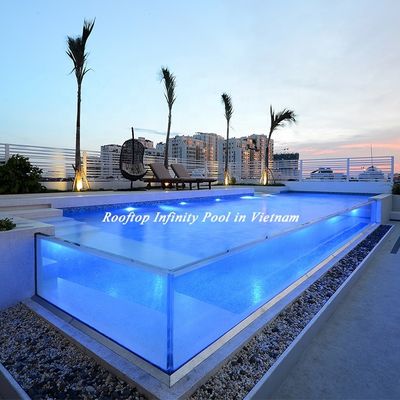 Κατασκευαστικό υλικό AUPOOL 30 έτη Ακρυλική πισίνα χωρίς κίτρινο χρώμα για την οροφή ξενοδοχείων του Βιετνάμ