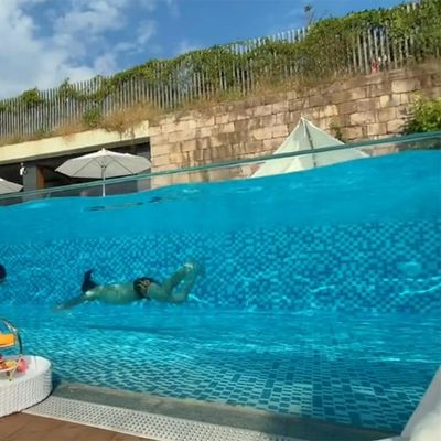 Η απαίτηση του πελάτη Ακρυλική πισίνα για Aupool Outdoor Homestay Διαφανής Διαφανής
