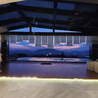 Διαφανής πλαστική γυμναστική πισίνα παχύ γυαλί ακρυλική πισίνα με αντλία αέρα