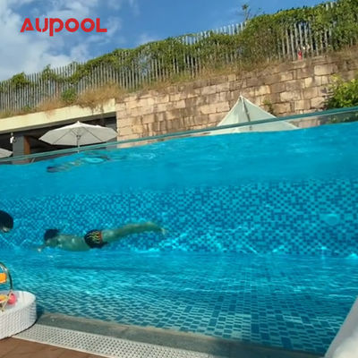 Διαφανές 100Mm Swimming Pool τοίχος κάτω και πλευρικό πάνελ για πισίνα από Aupool