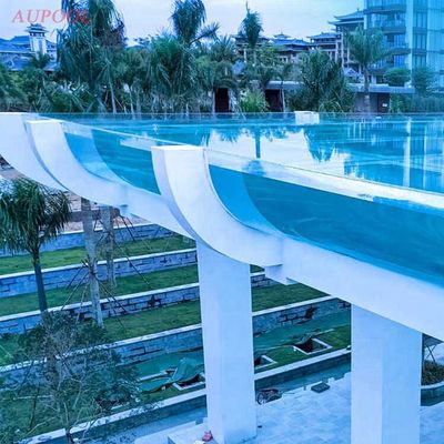 Ξενοδοχείο Κρεμασμένη πισίνα Πλήρως διαφανές ακρυλικό διαφανές παράθυρο με πολλαπλές πλευρές