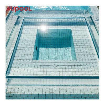 Ακρυλική ίνες γυαλιού πάνω από το έδαφος Sky Pool για εξωτερική πολυτέλεια εμπειρία ωκεανότατο