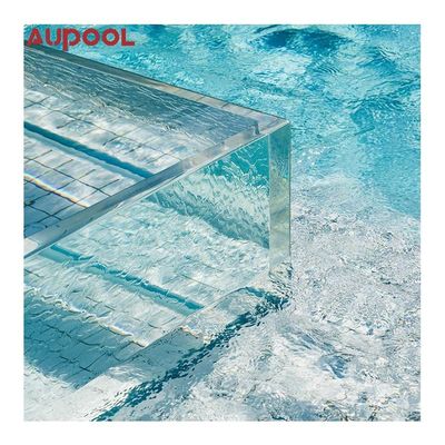 Ακρυλική ίνες γυαλιού πάνω από το έδαφος Sky Pool για εξωτερική πολυτέλεια εμπειρία ωκεανότατο