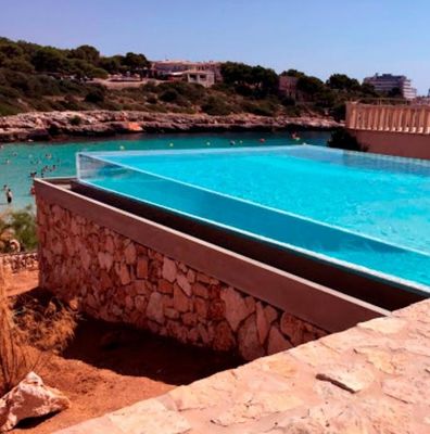 Κατασκευαστικό υλικό Διαφανής πλαστική πλαξίγλαση πισίνα για εξωτερική κολύμβηση